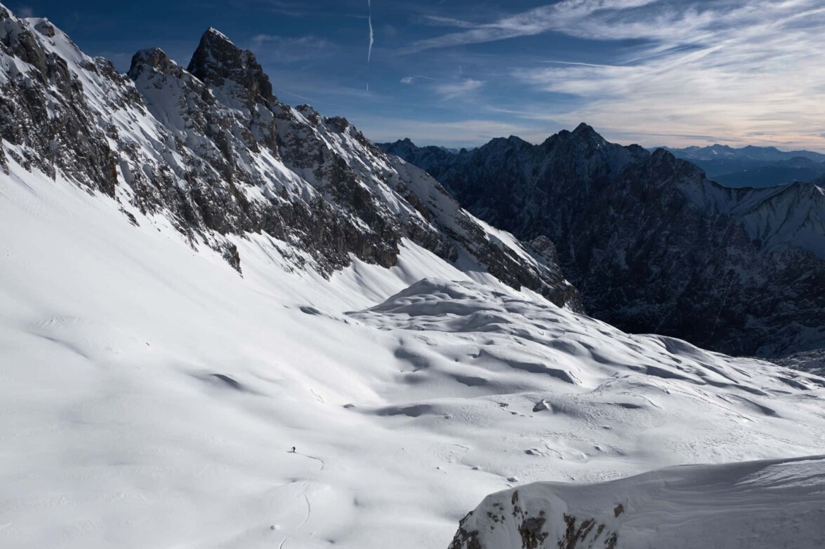 Zugspitze Skitour Skifahren 7
