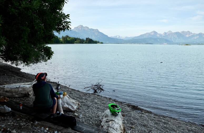 Outville_Family Bikepacking_Staffelsee_Forggensee_Morgenstille