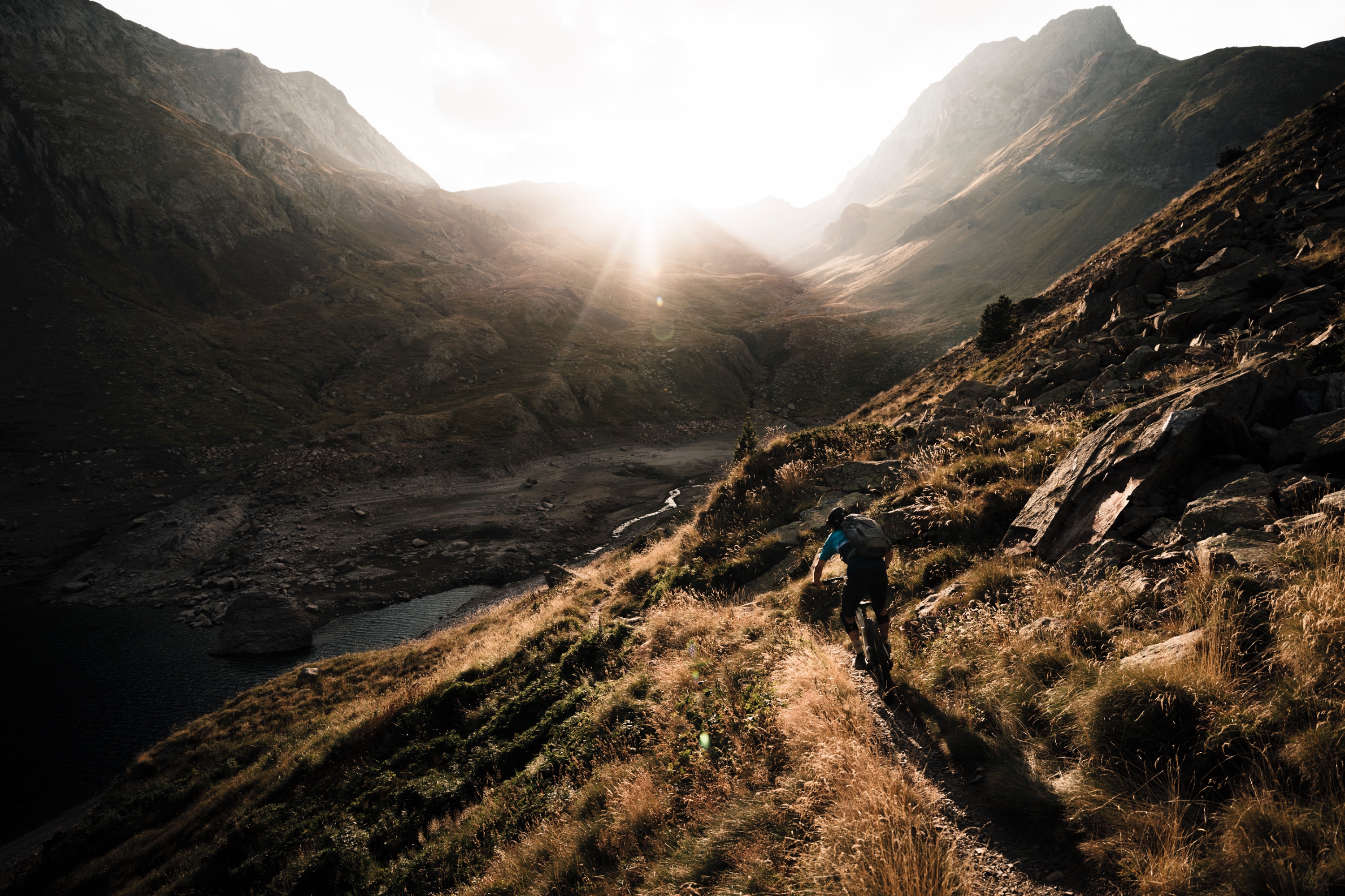 5 Bei einer kurzen Abfahrt konnte man wieder Kraft zum Tragen sammeln