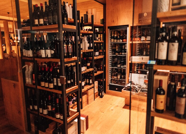 Weinsortiment im Mohrenwirt