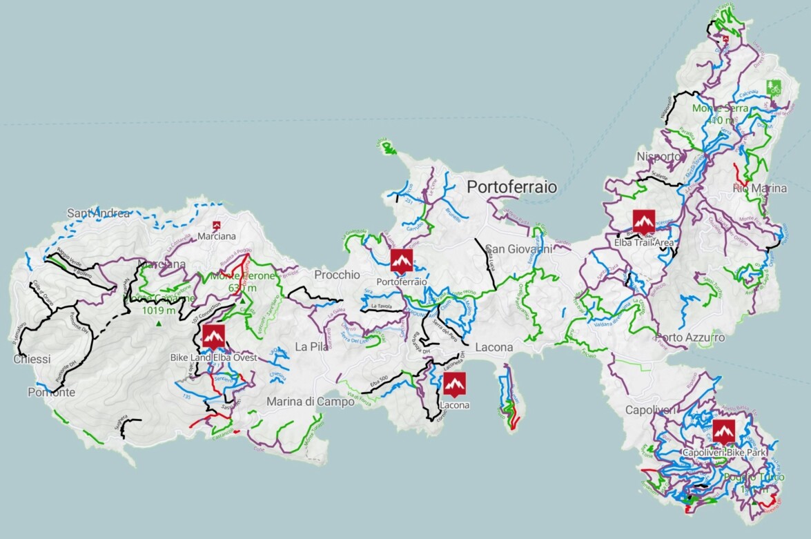Mountainbike Trailnetz @Trailforks