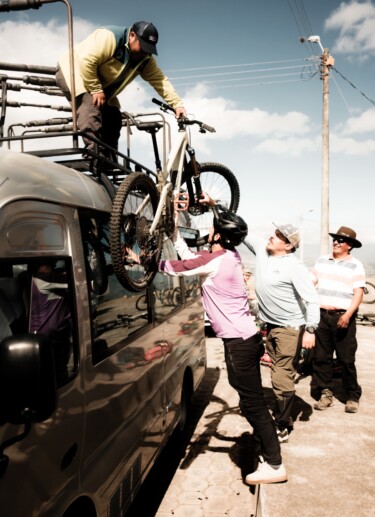 Immer schön vorsichtig mit den Bikes