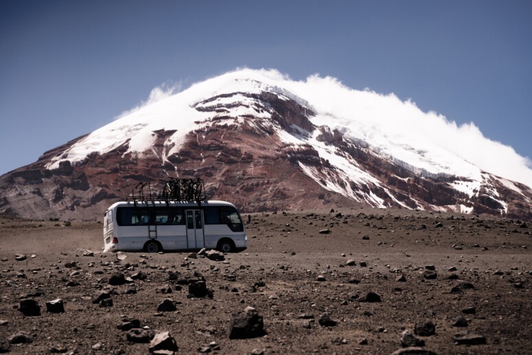Shuttle in Richtung Chimborazo