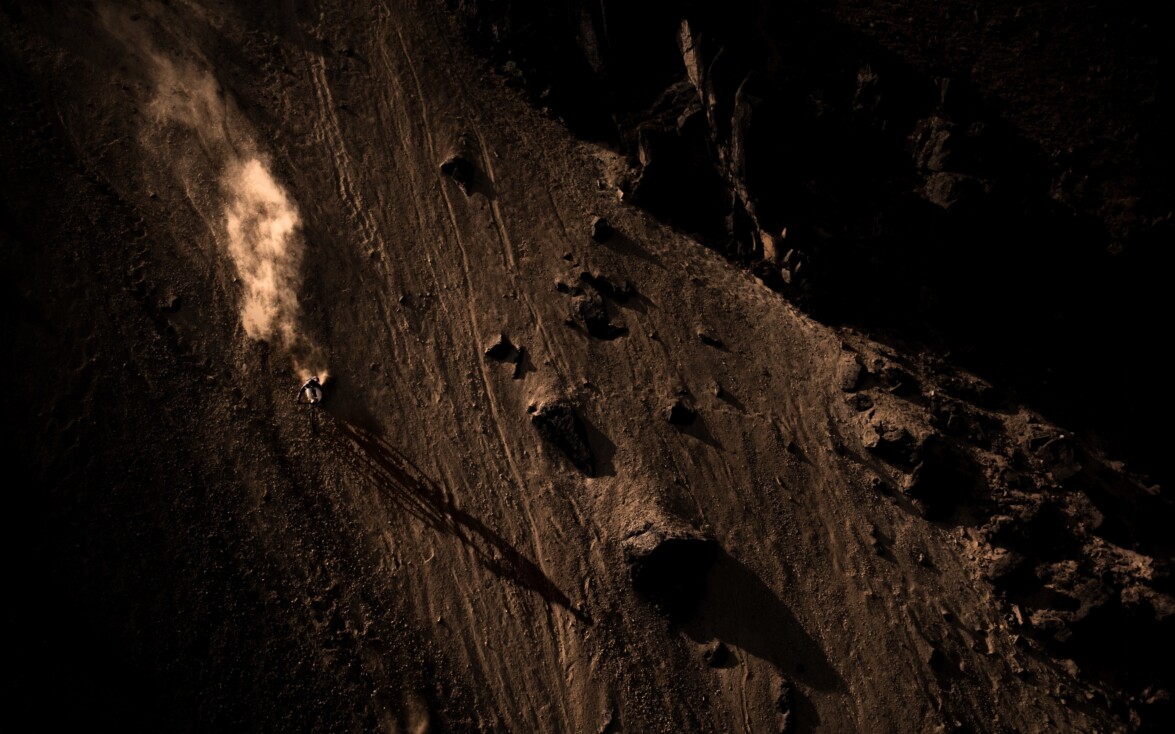 Unser Sunset Freeride am letzten Tag