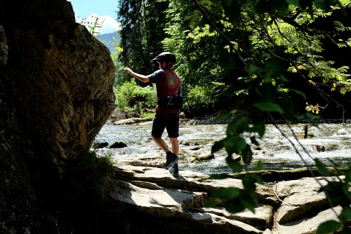 Outville_Family Bikepacking_Staffelsee_Forggensee_Paul bei der Ammerschlucht