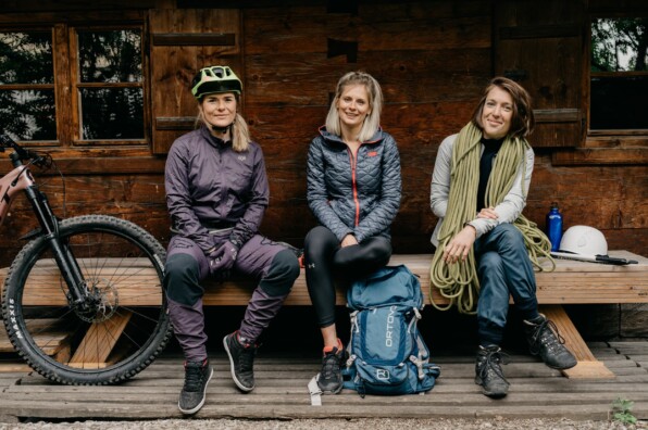 Kaddi, Toni und Anna vom Bergfreundinnen Podcast von Bayern2