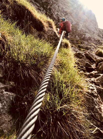 Outville Wanderung Kofel_am Drahtseil