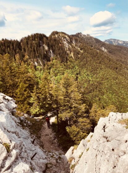 Outville Wanderung Kofel_Blick hinüber zum Zahn